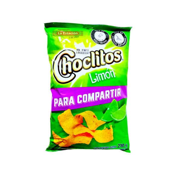 Choclitos - Tortillas de Maïs au citron vert - 210g